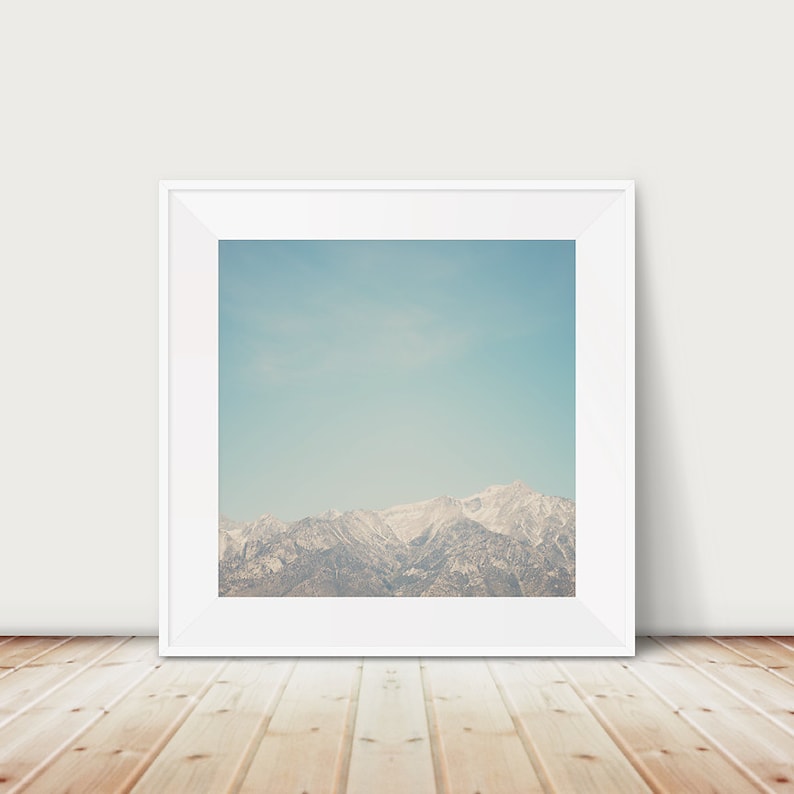 California print, mountains photograph, Sierra Nevadas print, Mount Whitney print, wilderness art image 1