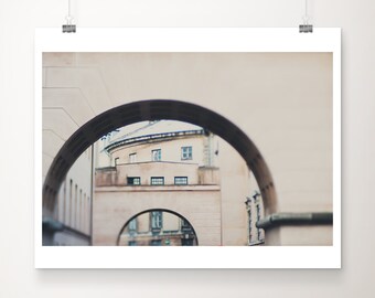 Fotografía de Copenhague, impresión de arquitectura, fotografía de Dinamarca, fotografía de viajes, decoración escandinava, impresión de arco de Copenhague