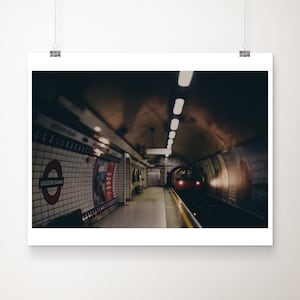 London Underground Print: Leicester Square Station, Urban Decor