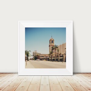 Bakersfield photograph, Fox theater print, Padre hotel print, California decor, architecture print, west coast decor, SoCal photograph