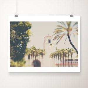 Los Angeles print, Union Station print, palm tree photograph, Los Angeles decor, California photograph, LA architecture print, SoCal print
