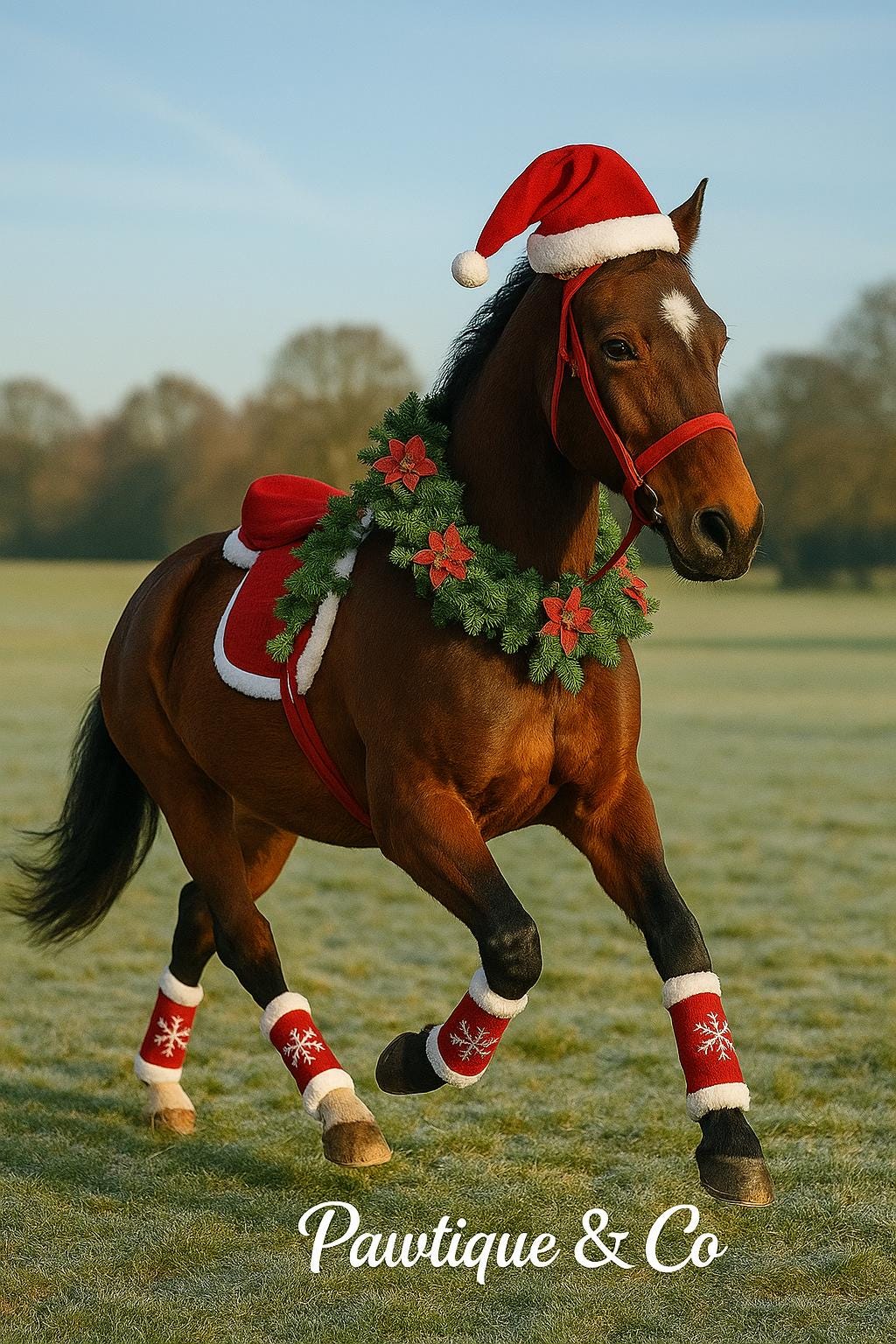 6PC Luxury Christmas Horse Costume Set