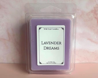 Pastilha de cera de soja artesanal | Fragrância Sonhos de Lavanda (Embalagem tipo concha)