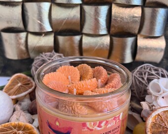 Mandarin Spice Candle – 11.5 oz Handmade Soy Wax Jar – Citrus & Spice Fall Gift