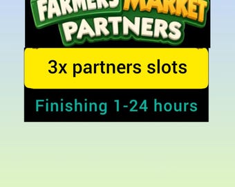 Evento de socios del mercado de agricultores Monopoly 3 Slot Entrega rápida