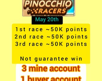 Pinocchio Racer Event Monopoly Go (50 000 points par tour)