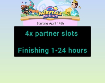 Fairytale Partner Event Monopoly Go 4 Slot Fast Delivery