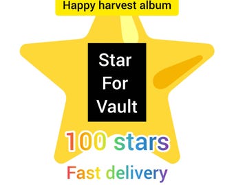 Autocollant Monopoly Star Vault pour récompenser 100 étoiles (album Happy Harvest)