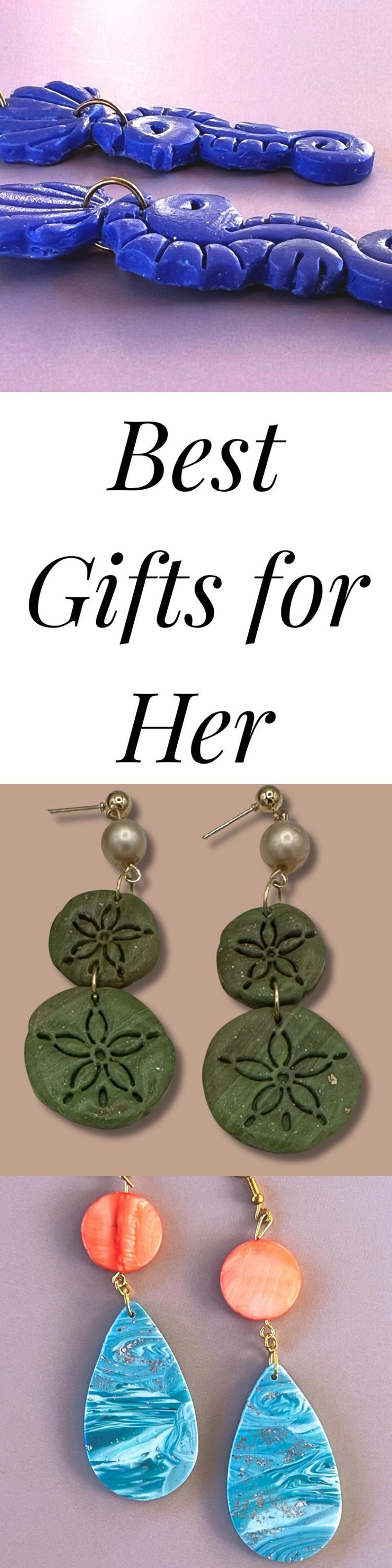 Pendientes colgantes de medusas color turquesa, ligeros, de arcilla polimérica, joyería marina, regalo para amantes del océano, joyería única para vacaciones en la costa, hechos a mano para mujeres. imagen 11