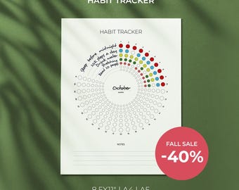 Habit Tracker - DRUCKBARE Journalseite - Monatlicher Tracker - Monatlicher Zieltracker - Fitness Tracker - Gesundheitstracker - Druckbare Planerseite