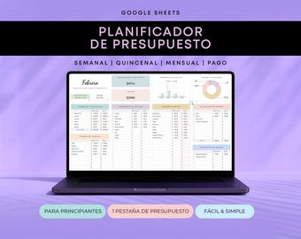 スペイン語の予算プランナー Planificador de Presupuesto Mensual en Google Sheets |ラストレッドール・デ・ガストス |フィナンザス パーソナルズ