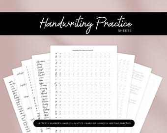 Cursive Handwriting Practice Worksheets