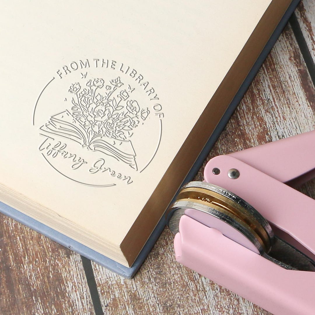 Ex Libris Book Embosser, Custom From the Library of Stamp & Seal ...