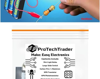 Kit de componentes electrónicos fáciles de usar: kit de bricolaje para principiantes con manual