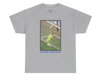 Vozinha-Resilience | Soccer goalie action, retro photo print