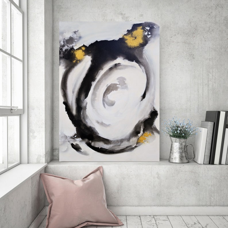 Downloadable Prints Black And White Art Gold Wall Art Circle Print Large Abstract Painting Instant Download Printable Art Digital Download Art Collectibles Prints Oleggiosportivaoleggio It