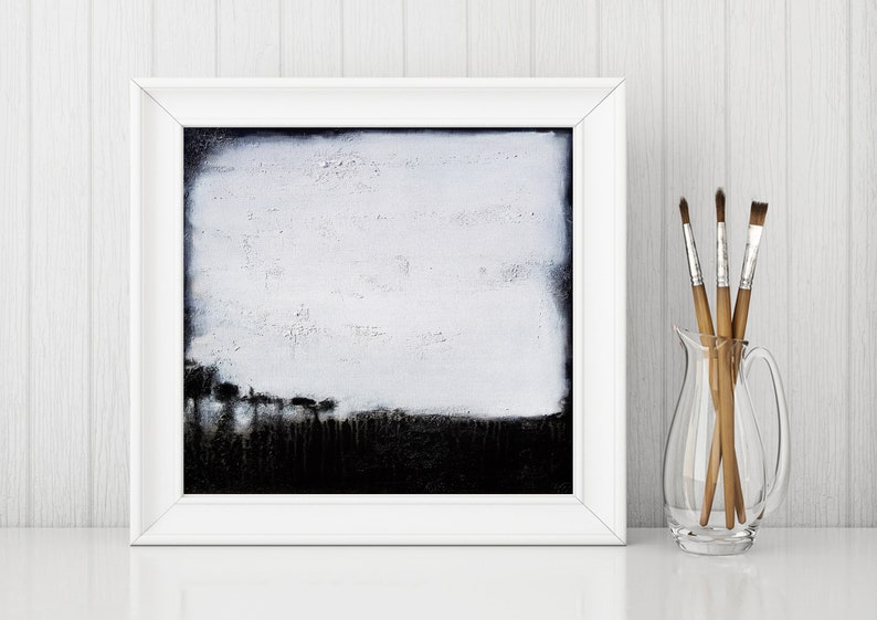 Downloadable Prints Black and White Square Print Abstract Etsy