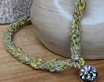 Gray Swarovski Crystal Solitaire Necklace, Large Brilliant Cut Rhodium Pendant, Textured Statement Necklace