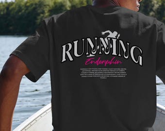 Running Era Tee Söt Runner Girl T-shirt Het tjej Promenad Komfortfärger Tee Sportig Grafisk Maratongåva Atletisk Estetik