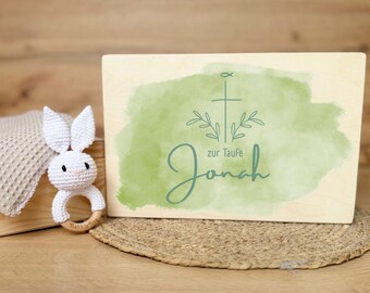 Personalisierte Holzkiste zur Taufe, Erinnerungskiste Baby, Erinnerungsbox Baby,  Geschenk Geburt, Taufgeschenk, Personalisiertes Geschenk