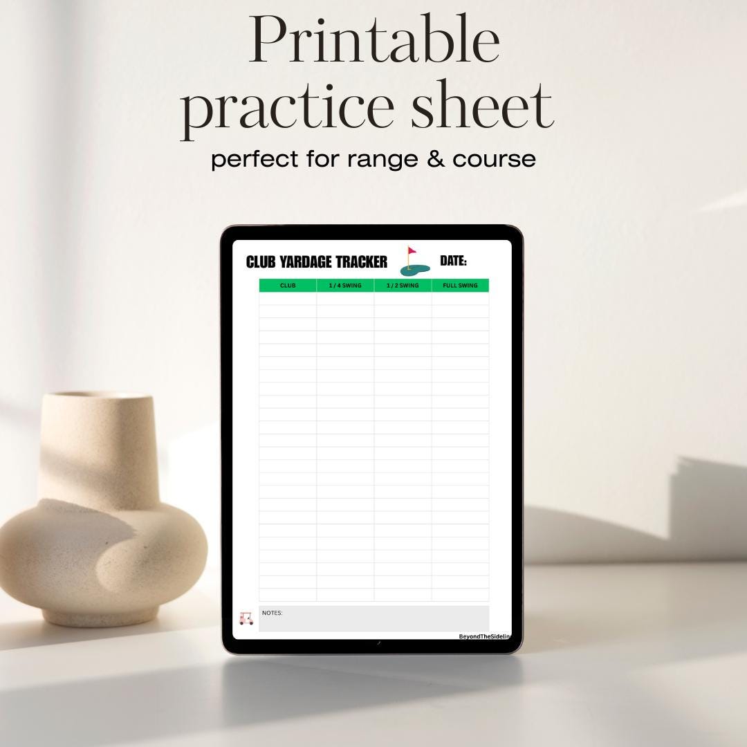 Golf Club Distance Chart