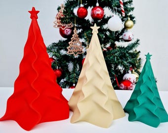 3D Printed Christmas Tree | Modern Holiday Decoration | Custom Colors & Sizes | Unique Xmas Gift