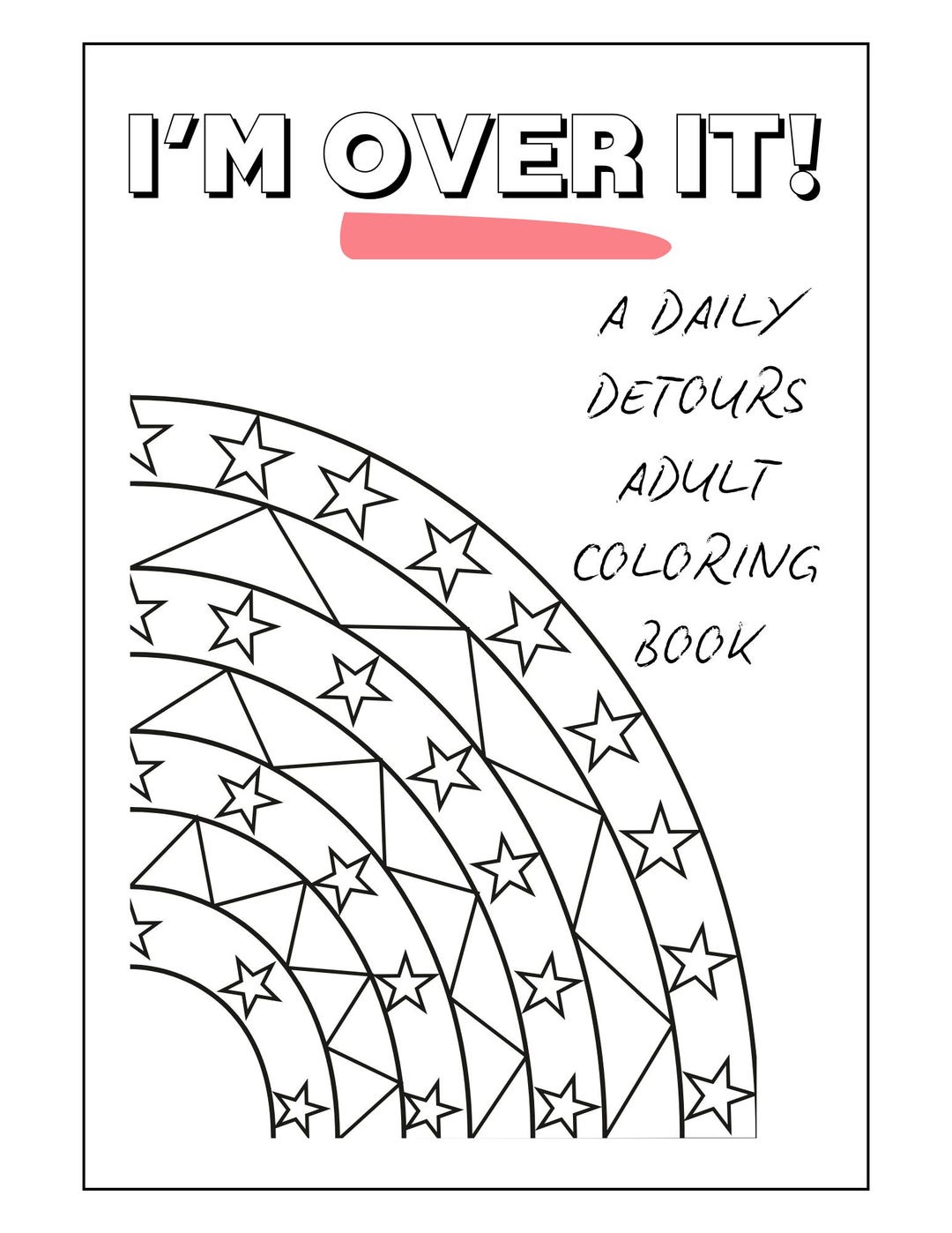 I'm Over It! - Adult Coloring Book, 20+ Printable Pages (digital ...