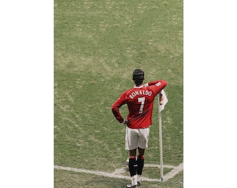 Cristiano Ronaldo Man United Poster Rolled Posters | Football Soccer Wall Art