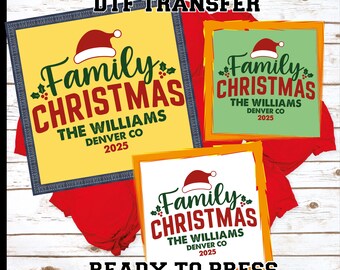 Funny Family Christmas DTF Print - Ready To Press Heat Transfer