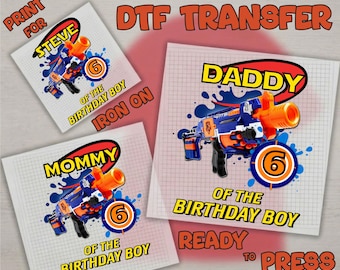 Custom Birthday DTF Transfer: Personalized Name And Age Heat Transfer, Birthdays Boy Iron On
