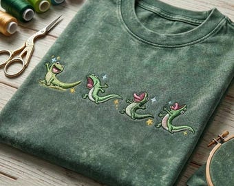 Tom Lizard Meme geborduurd gewassen shirt, Disney Pixar Movie Hoppers T-shirt, Lizard Funny Meme Lizard Tee, WDW Disneyland Family Vacation