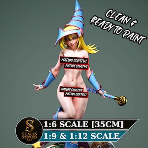 Magic Girl Artistic Collector Figure - Omålad Resin Garage Kit - Mogen Modell - Anime Samlarfigur