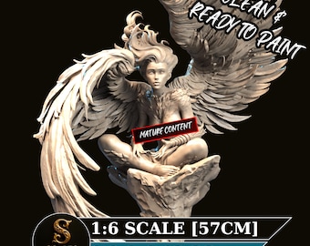 Sphinx Künstlerische Sammler Figur | Unbemaltes Resin Display Resin Model Kit | Sammlerstück Mystical Guardian