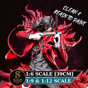 Alucard Hellsing en résine | Manga de collection | Maquette | Imprimé en 3D non peint