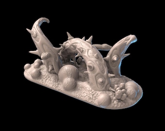 Set di terreni Swamp Scatter / TTRPG DnD Wargaming / Scenario fantasy multi-pezzo / Scala 28 mm - 32 mm