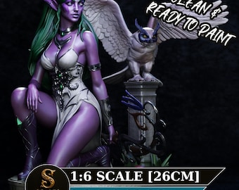 Tyrande Whisperwind Resinfigur | World of Warcraft | Samlarfigur | Modellbyggsats | Omålad 3DPrint
