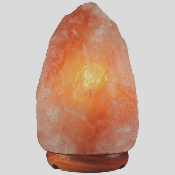 Real Himalayan Salt Lamp – Raw Pink Crystal Rock for Natural Healing & Soothing Glow