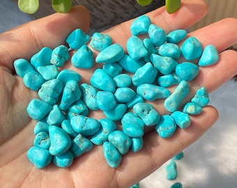 Natural Turquoise Nugget Stone - Raw Sleeping Beauty Specimen -Jewelry Making Supply , Throat Chakra Healing Crystal