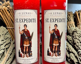 St. Expedite Devotional 7 Day Candle | Fast Results & Opportunity