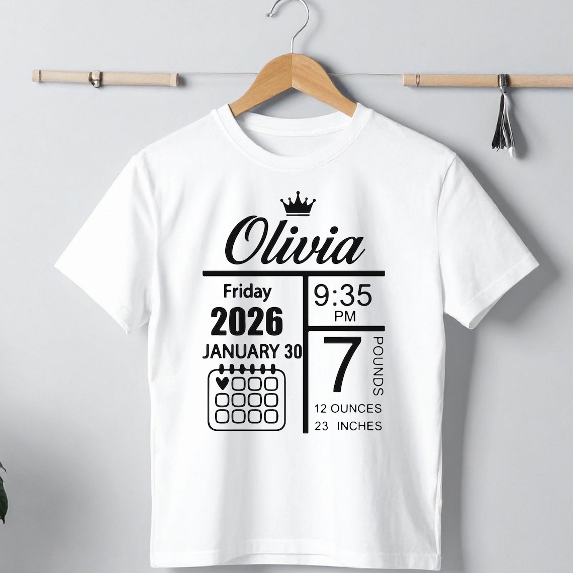 Birth Announcement Svg Bundle, Birth Stats Svg, Baby Stats Template ...