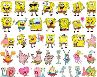 Sponge Bob Svg Png Bundle, Sponge Bob Svg, Patrick Svg, Sponge Bob Clipart, Sponge Bob Square Pants, Sponge Bob Cricut, Instant Download