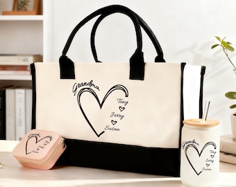 Grandma Tote Bag Gift for Grandma From Grandkids Personalized
