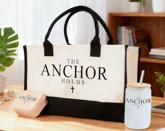 Personalized Bible Tote Bag, Gift for Her, Christian Gift, Custom Church Bag, Large Scripture Book Bag, Baptism Gift