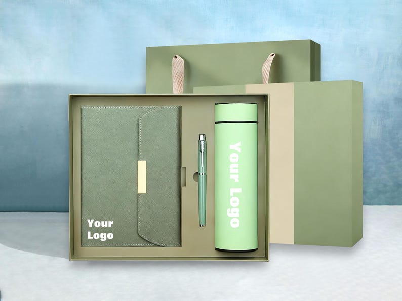 Custom Engraved Notebook Set, Leather Notebook Set With Pen&thermos Cup ...