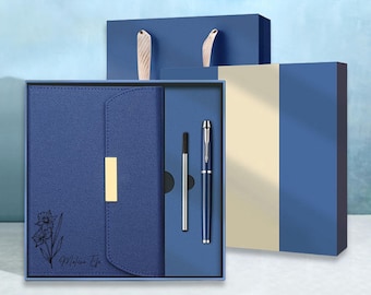 Custom Leather Journal With Name,Engraved Birthflower Journal,Personalized Notebook With Soft Leather Cover,Diary For Women,Birthflower Gift
