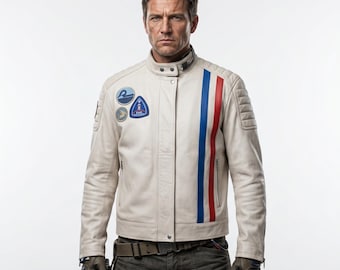 Arc Raiders White Leather Jacket – Game-Inspired Cosplay Outfit for Men & Women