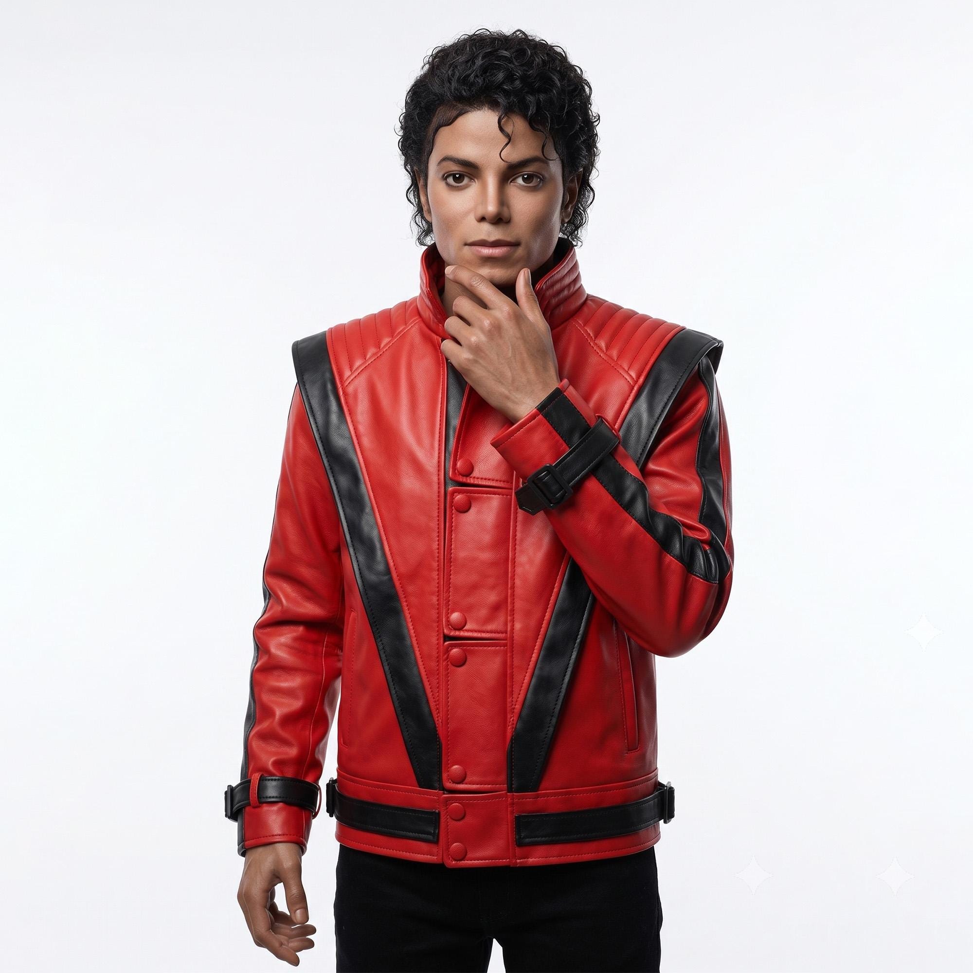 Michael jackson red thriller leather jacket - Etsy 日本