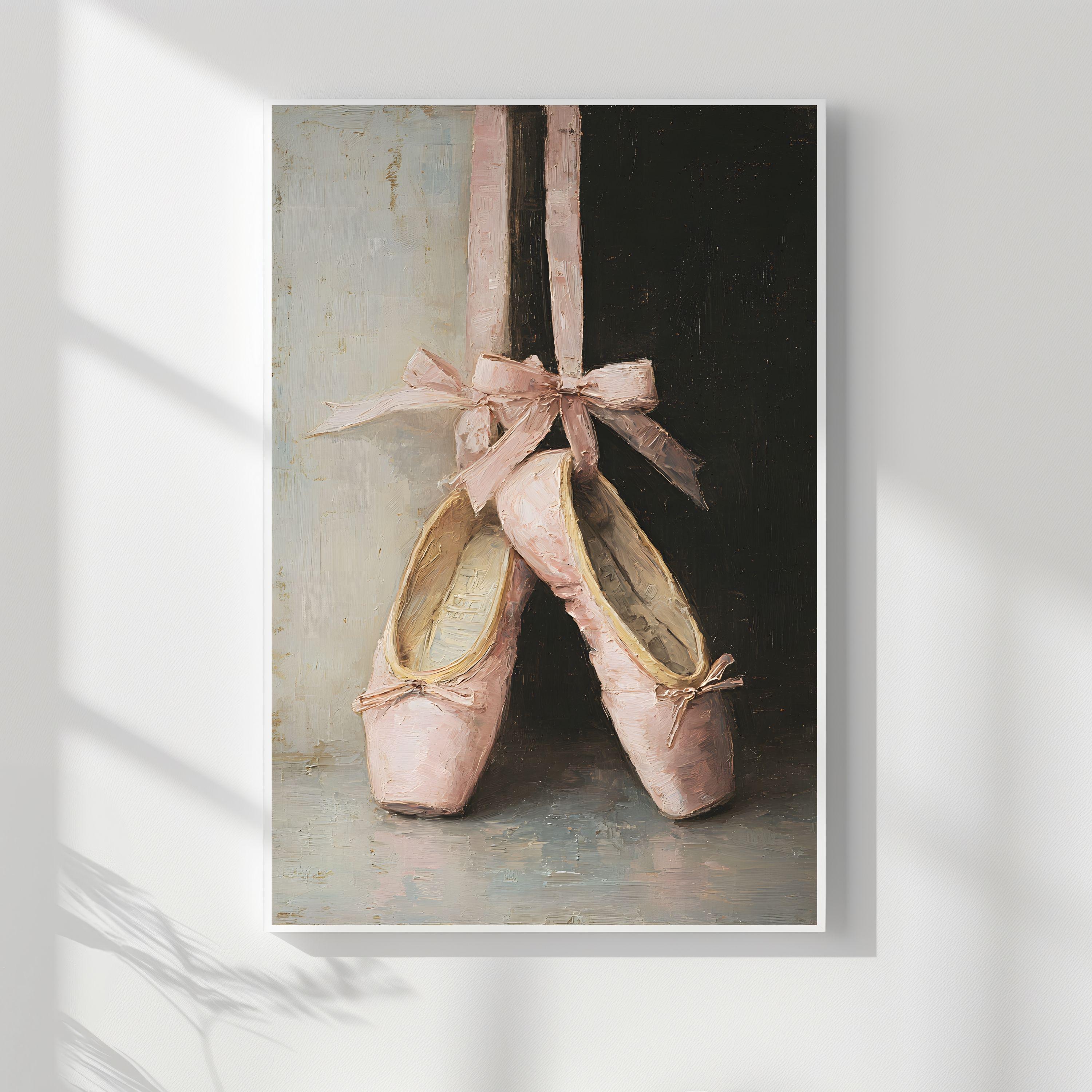Ballet shoe painting - Etsy 日本