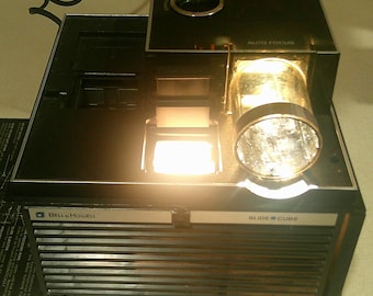 1970s Bell & Howell Slide Cube Projector Model 981Q