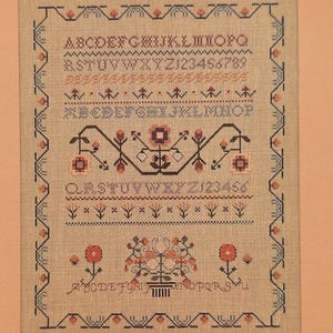 Sampler Number Four Cross Stitch Pattern Tamaris Designs Alphabet Sampler Chart